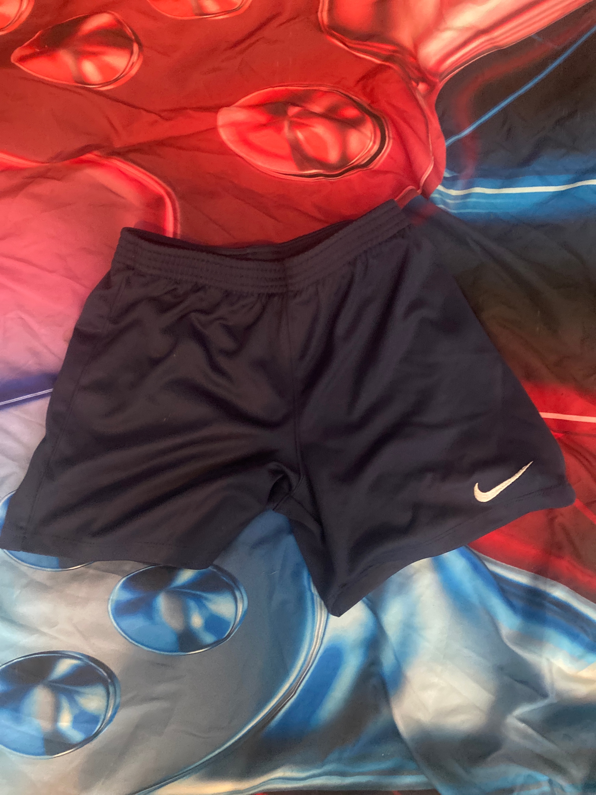 Blue Nike sport shorts