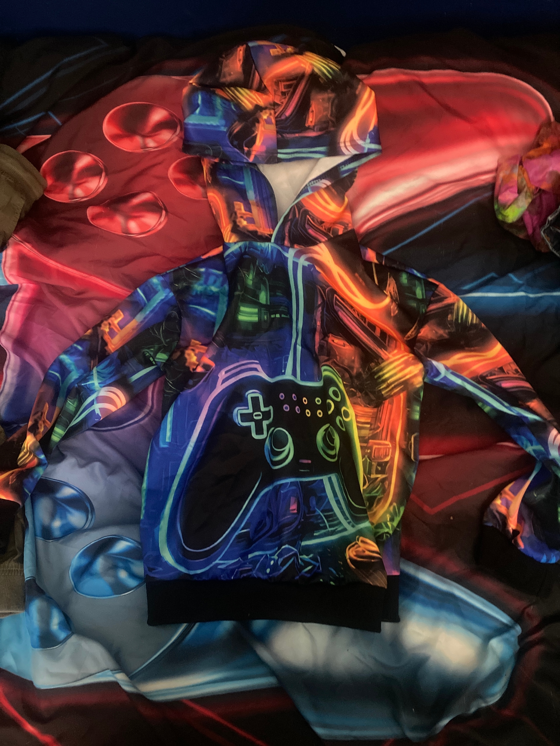 Muticolour Gaming hoodie