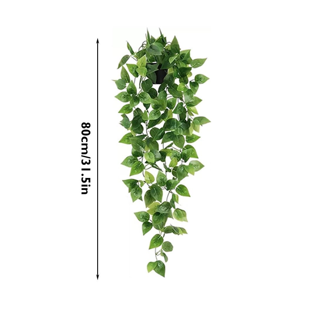 4 Pack Artificial Hanging Plants In Pots Indoor Fake Trailing Plants Home Room image 10 thumbnail