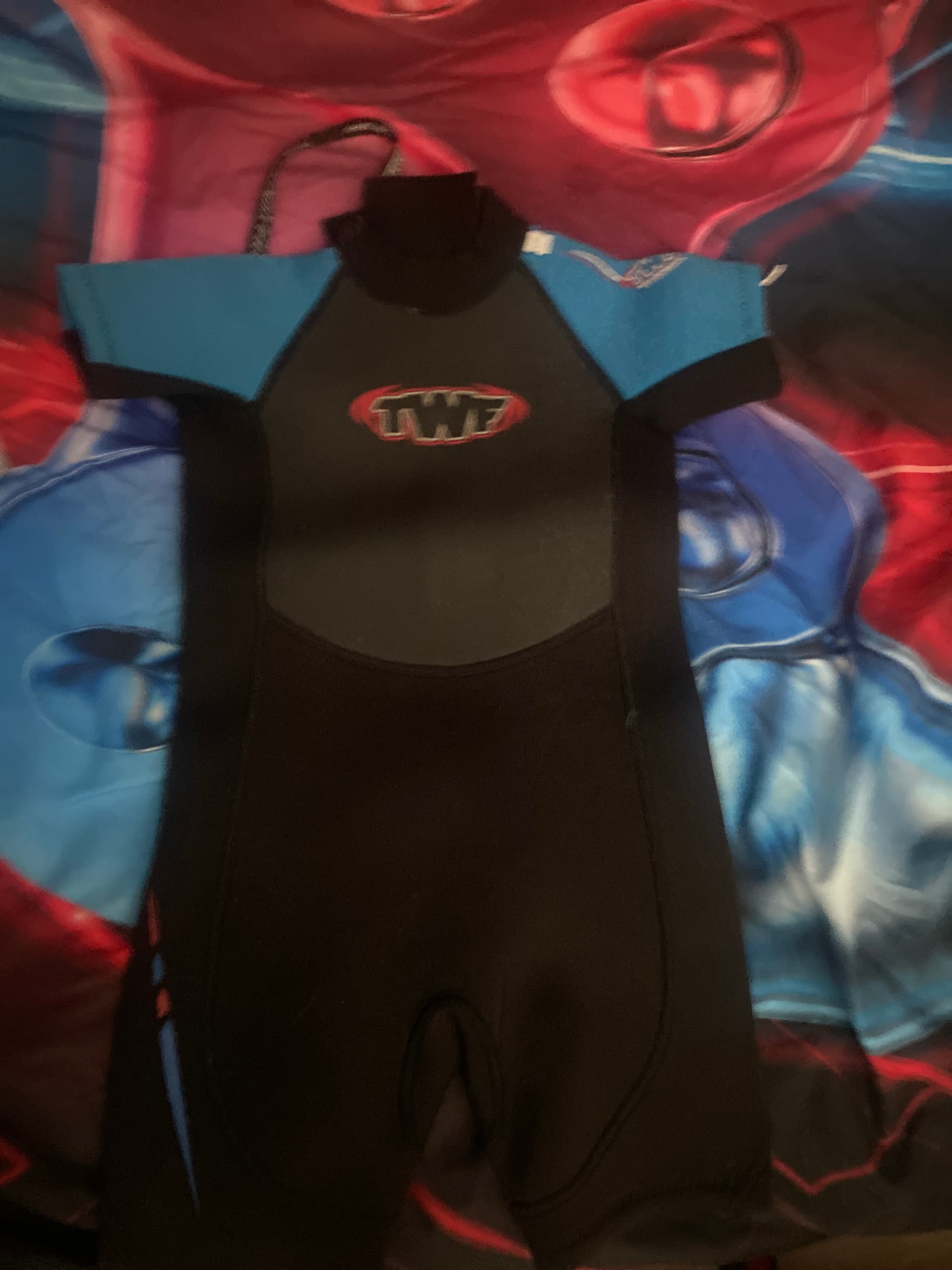 TWF blue and black swimsuit 