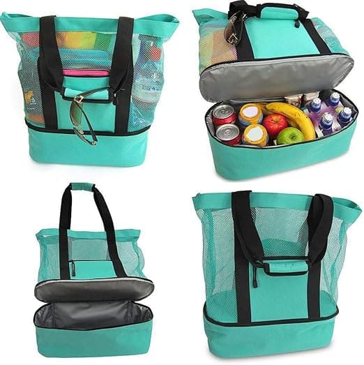 Waterproof Beach Bag With Cooler Compartment - Beach Bags Waterproof Sand proof , Pool Bag & Beach